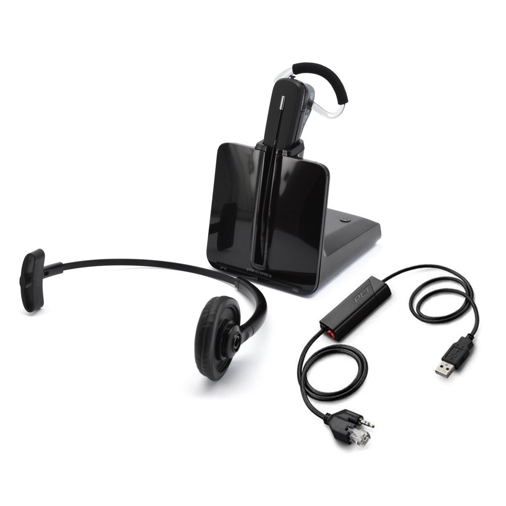 Plantronics CS540 DECT Headset with APU-76 EHS Cable Refurbished - Plantronics refurbished available on PCLiquidations