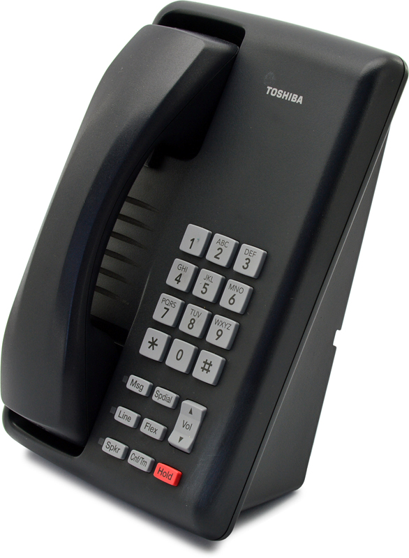 Toshiba Strata DKT3201 Charcoal Analog Phone - Grade A Refurbished - Toshiba refurbished available on PCLiquidations