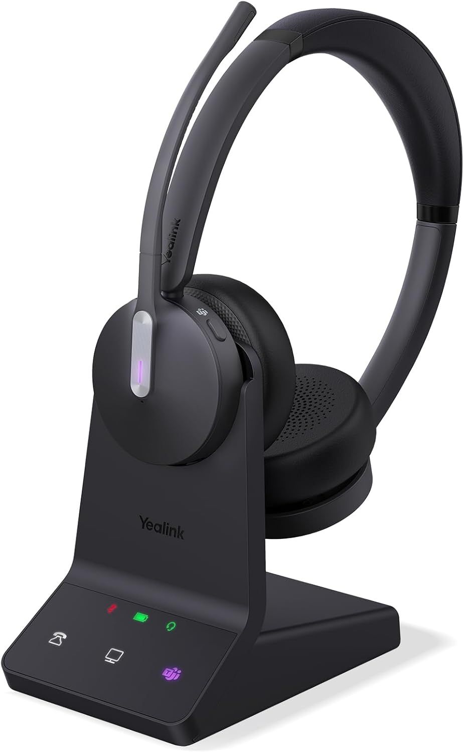 Yealink WH64 Dual-Ear DECT & BT Wireless Headset - Teams Refurbished - Yealink refurbished available on PCLiquidations