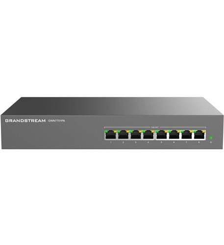 Buy Grandstream GWN7701PA 8-Port Unmanaged PoE+ Switch Refurbished - $70.00 Grandstream GWN7701PA 8-Port Unmanaged PoE+ Switch Refurbished - Grandstream refurbished available on PCLiquidations