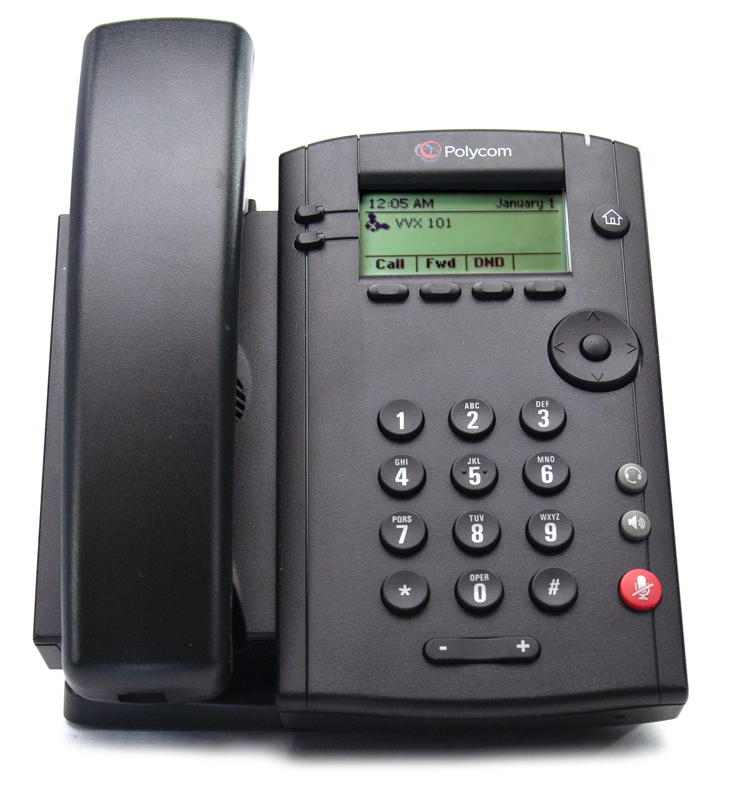 Polycom VVX 101 IP Phone (2200-40250-025) Refurbished - Polycom refurbished available on PCLiquidations