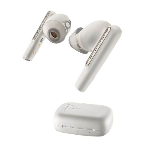 Poly Voyager Free 60 UC White Sand Wireless Earbuds w/ Charging Case - USB-A Refurbished - N/A (Il existe plusieurs marques avec le nom "Poly", il refurbished available on PCLiquidations