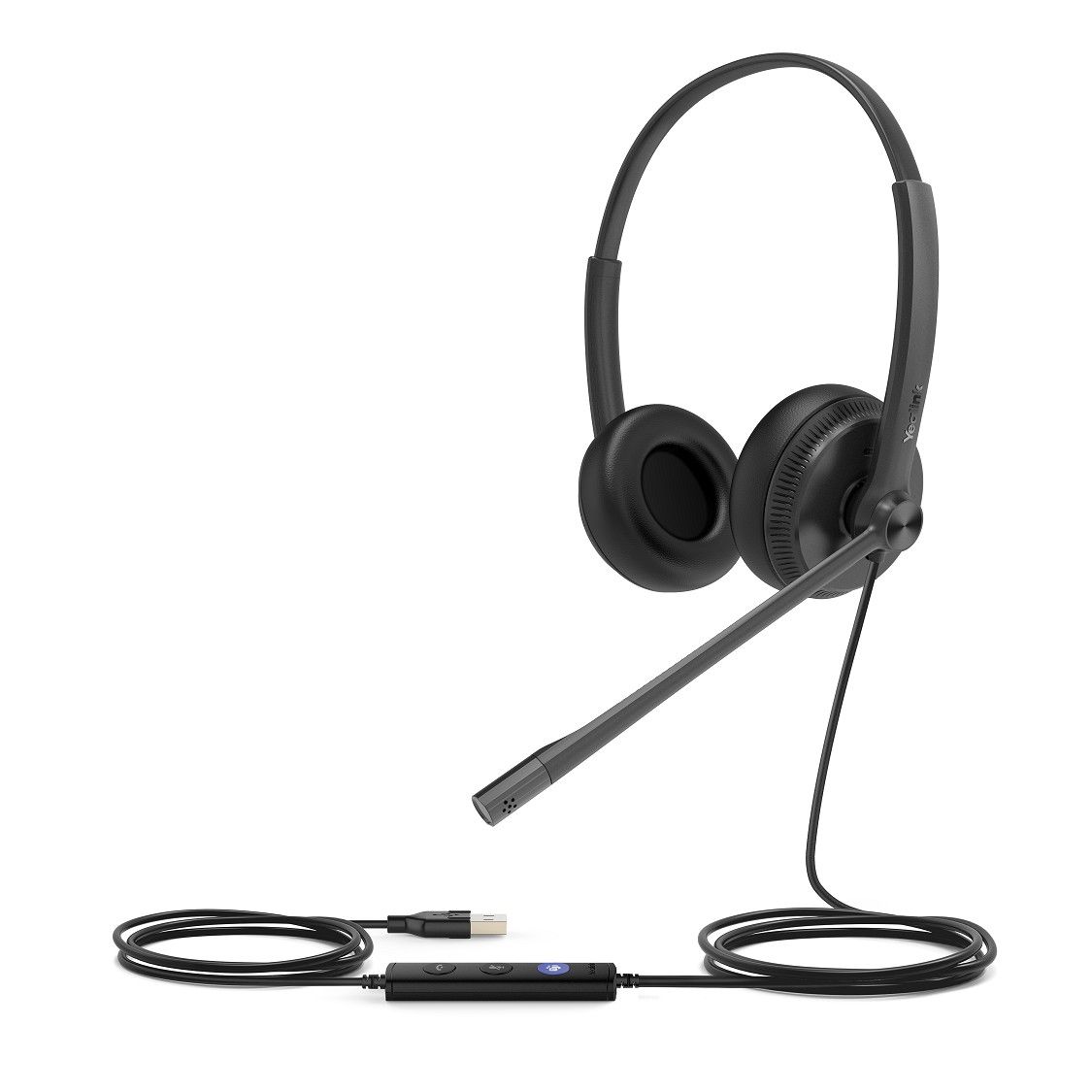 Yealink UH34 Dual Teams Wired USB Headset Refurbished - Yealink refurbished available on PCLiquidations