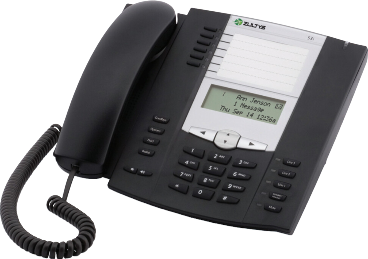 Zultys ZIP 53i 10/100 IP Phone - Grade A Refurbished -  refurbished available on PCLiquidations