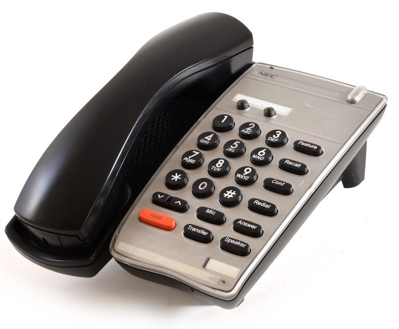 NEC Dterm Series I DTR-2DT-1 Black 2-Line Phone (780030) Refurbished - NEC (Nippon Electric Company) refurbished available on PCLiquidations