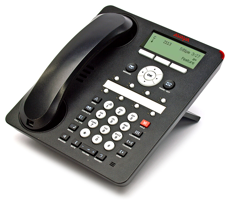 Avaya 1408 Black Phone  - Grade B Refurbished - Avaya refurbished available on PCLiquidations