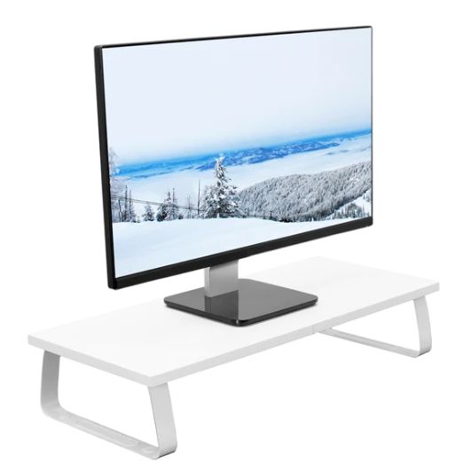 VIVO Tabletop Monitor Riser - White Refurbished -  refurbished available on PCLiquidations