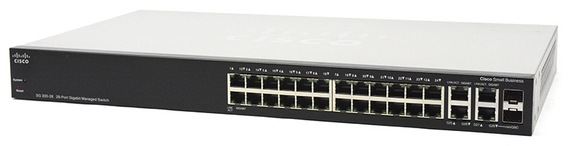 Cisco SG300-28 28-Port 10/100/1000 Switch Refurbished - Cisco Systems Inc. refurbished available on PCLiquidations