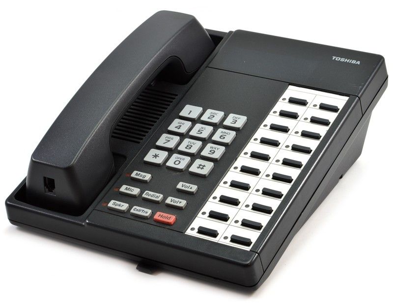 Toshiba Strata DKT2020-S 20-Button Charcoal Non-Display Speakerphone Refurbished - Toshiba refurbished available on PCLiquidations