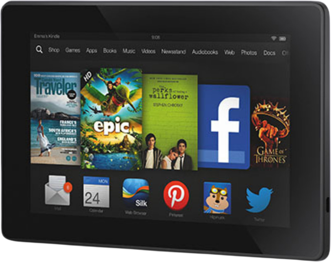 Amazon Fire 4th Gen 7"" Tablet 8GB Flash Wi-Fi - Black - Grade A Refurbished - Amazon refurbished available on PCLiquidations