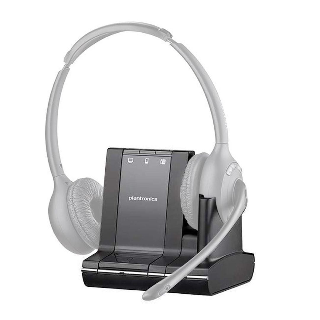 Plantronics SAVI W710 Dual Over the Head Wireless DECT Headset System Base Only Refurbished - Plantronics refurbished available on PCLiquidations