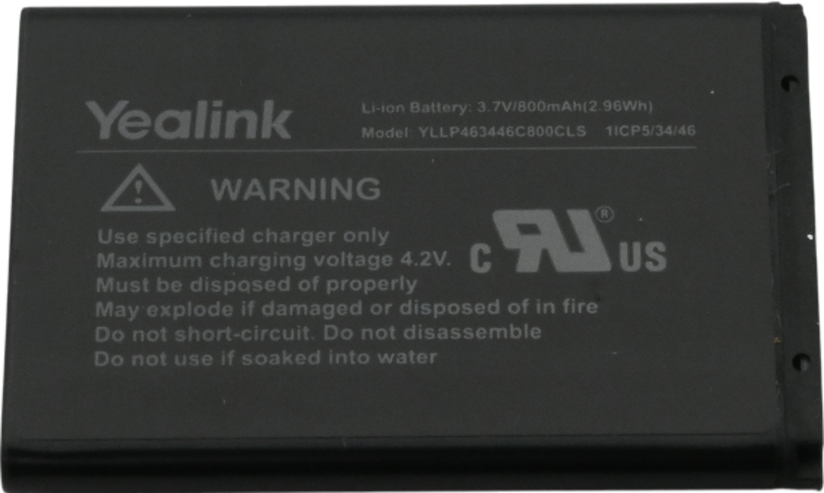Yealink W53H Cordless Handset Replacement Battery Refurbished - Yealink refurbished available on PCLiquidations