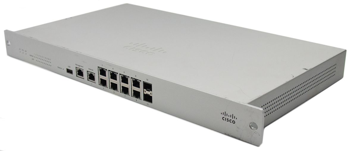 Cisco Meraki MX100-HW 9-Port 10/100/1000 Branch Cloud Managed Security Firewall Refurbished - Cisco Systems Inc. refurbished available on PCLiquidations