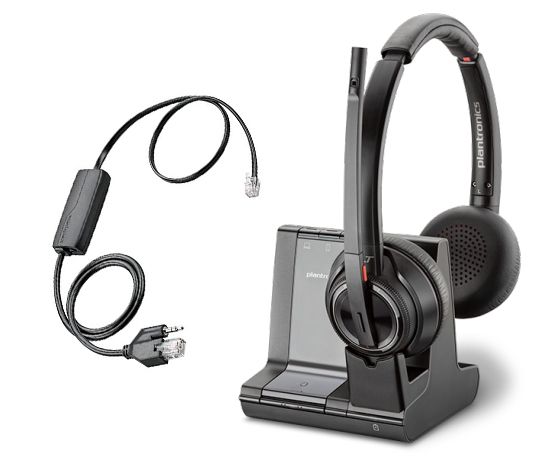 Poly Savi 8220 Office DECT Headset w/Fanvil EHS Cable Refurbished - N/A (Il existe plusieurs marques avec le nom "Poly", il refurbished available on PCLiquidations