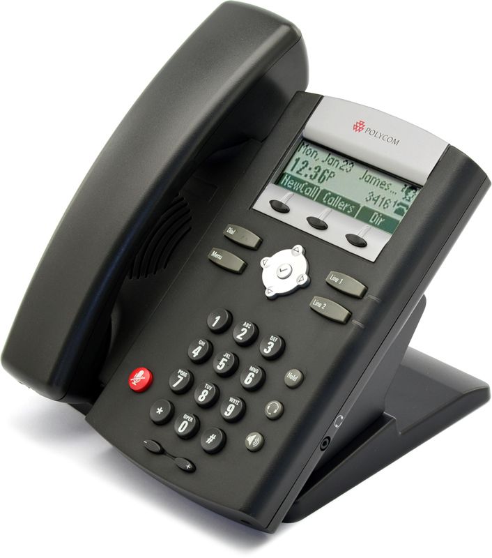 Polycom SoundPoint IP 321 PoE Display Phone (2200-12360-001) Refurbished - Polycom refurbished available on PCLiquidations