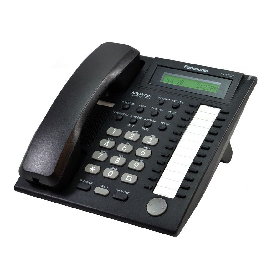 Panasonic Hybrid System KX-T7731 Black Display Speakerphone - Grade A Refurbished - Panasonic refurbished available on PCLiquidations