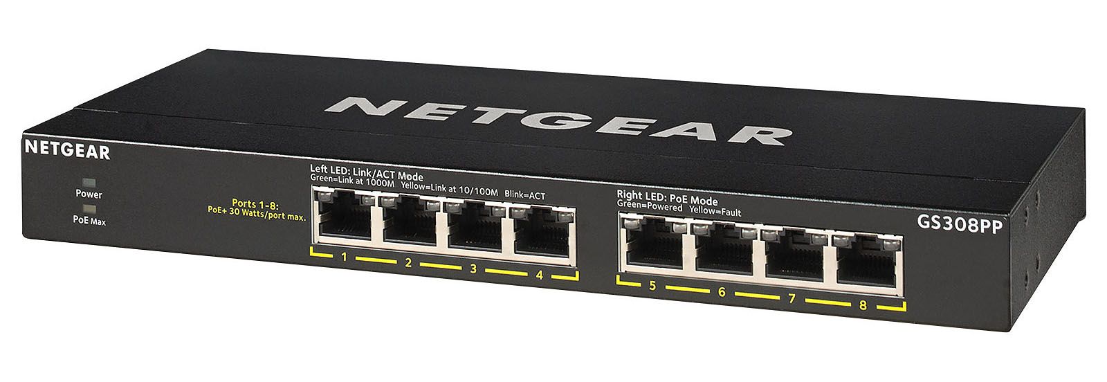 Buy Netgear GS308PP 8-Port Gigabit Unmanaged POE Plus Switch Refurbished - $138.00 Netgear GS308PP 8-Port Gigabit Unmanaged POE Plus Switch Refurbished - Netgear refurbished available on PCLiquidations