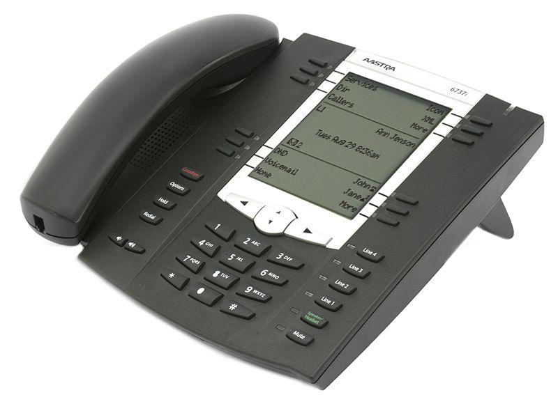 Aastra 6737i Black IP Display SpeakerPhone - Grade A Refurbished -  refurbished available on PCLiquidations
