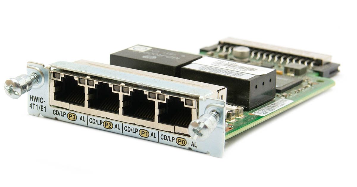 Cisco HWIC-4T1/E1 4 Port Channel T1/E1 High Speed WAN Interface Card (73-12947-01) - Refurbished Refurbished - Cisco Systems Inc. refurbished available on PCLiquidations