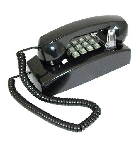 Cortelco 255400-VBA-20MD Black Wall Value Line Corded Phone Refurbished - Cortelco refurbished available on PCLiquidations