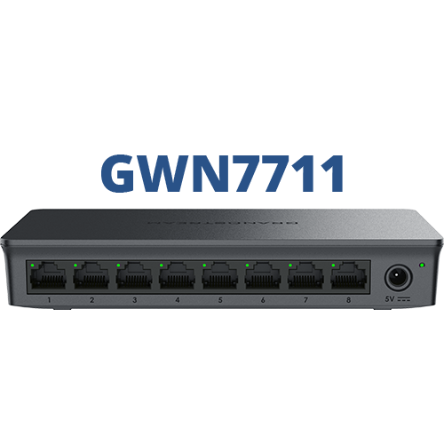 Grandstream GWN7711 8-Port Managed Gigabit Switch Refurbished - Grandstream refurbished available on PCLiquidations