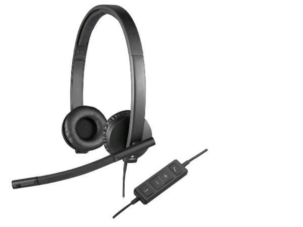 Logitech H570e USB-A Stereo Headset Refurbished - Logitech refurbished available on PCLiquidations