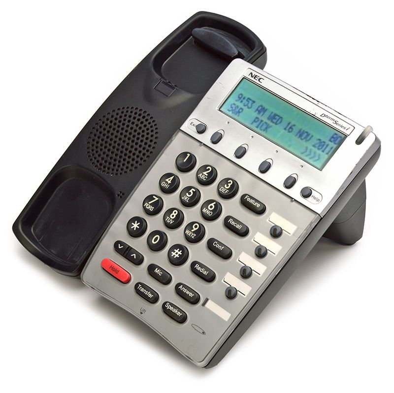 NEC Dterm Series i DTR-4D-1 Black Display Speakerphone (780031) - Grade B Refurbished - NEC (Nippon Electric Company) refurbished available on PCLiquidations