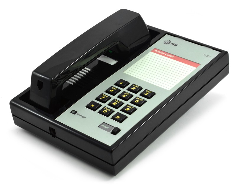 Avaya 7102 Black Analog Phone - Grade B Refurbished - Avaya refurbished available on PCLiquidations