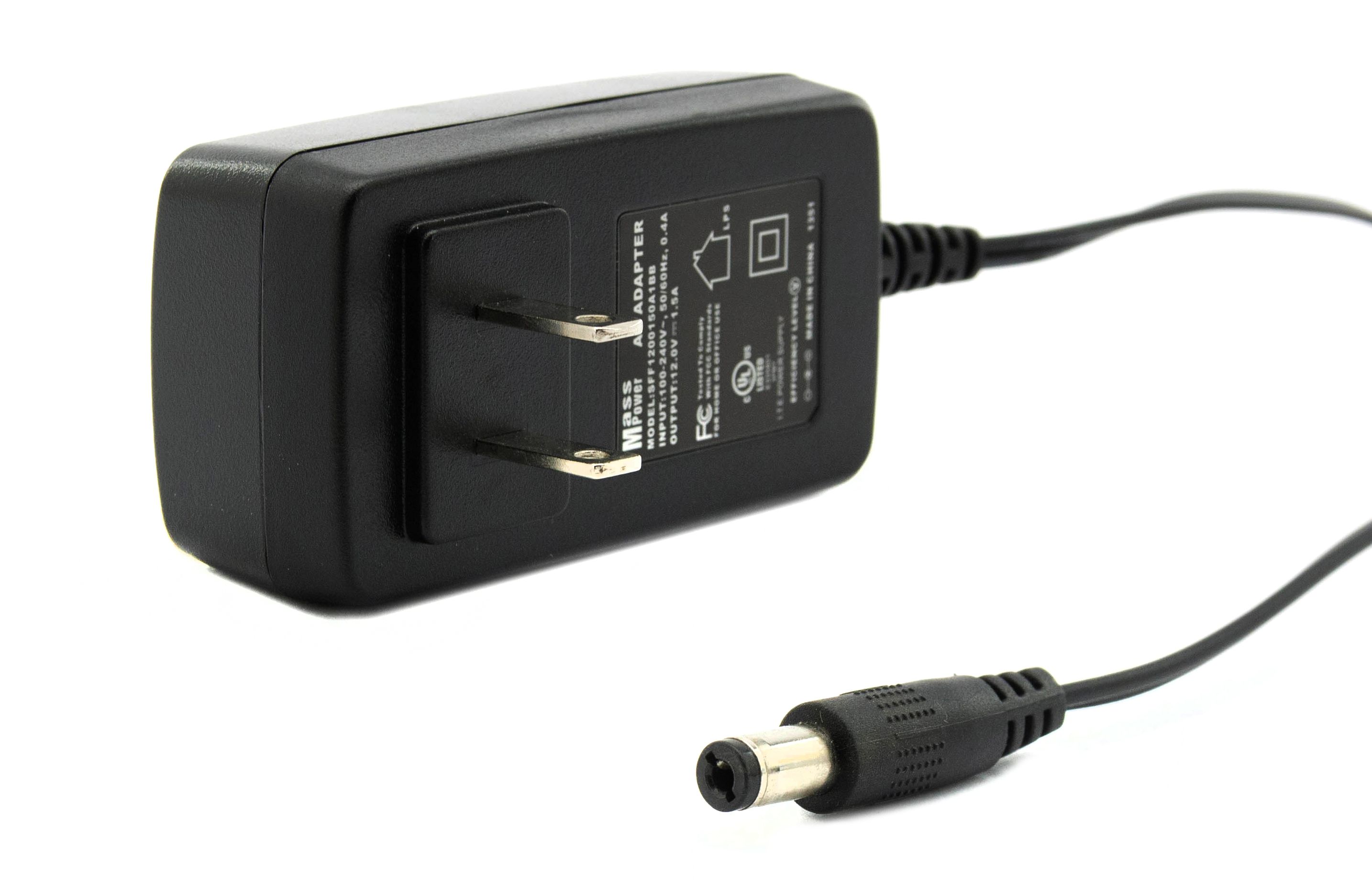 Mass Power (SFF1200150A1BB) 12V 1.5A Power Adapter -  Grade A Refurbished -  refurbished available on PCLiquidations