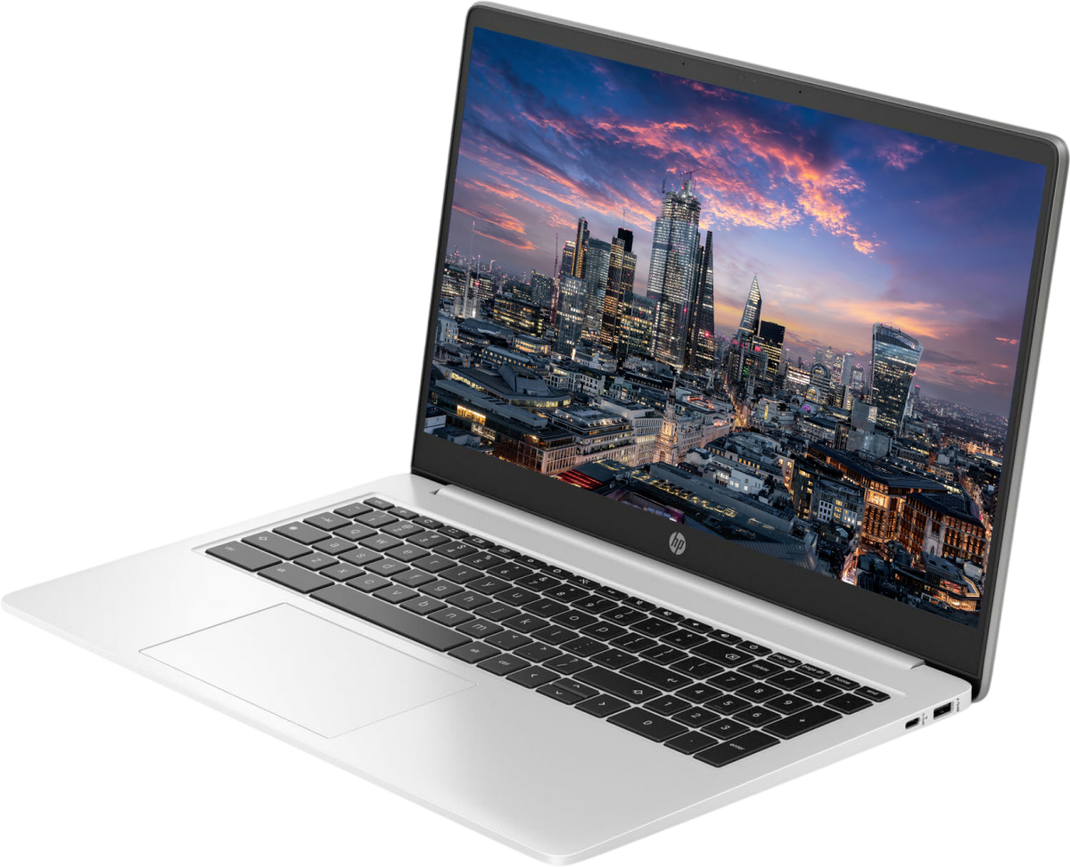 HP Chromebook 15a-na0063dx 15.6"" Laptop Pentium Silver N6000 - Chrome OS - Grade B Refurbished - Hewlett-Packard (ou HP en abrégé) refurbished available on PCLiquidations
