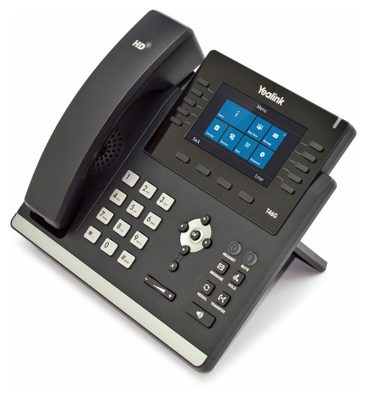 Yealink T46G Black Gigabit IP  Speakerphone - Grade A Refurbished - Yealink refurbished available on PCLiquidations