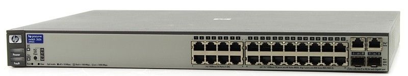 HP ProCurve 2626 2x 10/100/1000 | 22x 10/100 Managed Ethernet Switch Refurbished - Hewlett-Packard (ou HP en abrégé) refurbished available on PCLiquidations