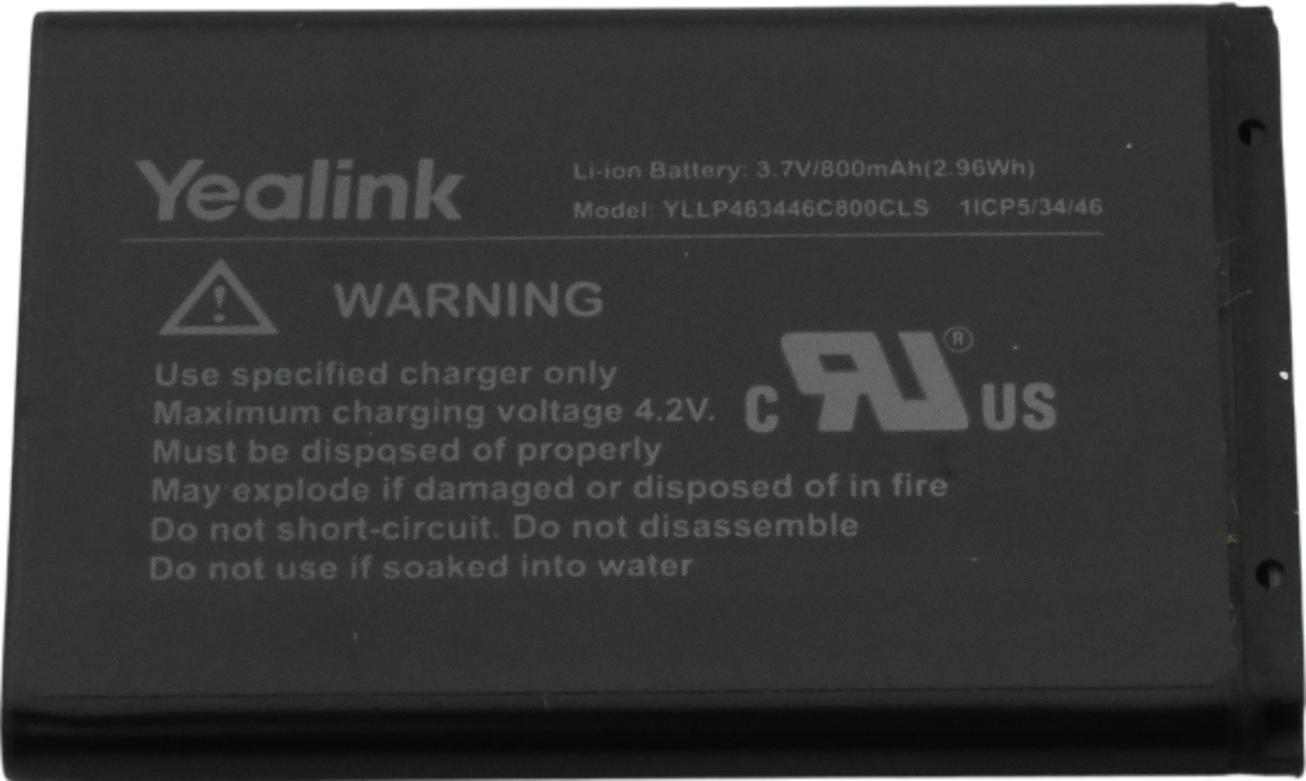 Yealink W53H Cordless Handset Replacement Battery - Refurbished Refurbished - Yealink refurbished available on PCLiquidations