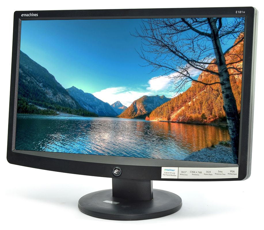 Emachines E181H 18.5"" Widescreen LCD Monitor - Grade A Refurbished -  refurbished available on PCLiquidations
