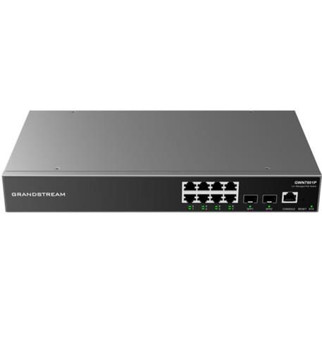 Grandstream GWN7801P Enterprise Layer 2+ Managed 8 Port PoE Network Switch Refurbished - Grandstream refurbished available on PCLiquidations