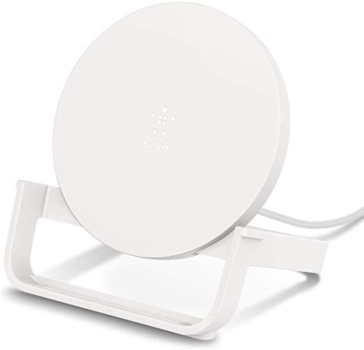 Belkin BOOSTCHARGE 10W Wireless Charging Stand - White Refurbished - Belkin refurbished available on PCLiquidations