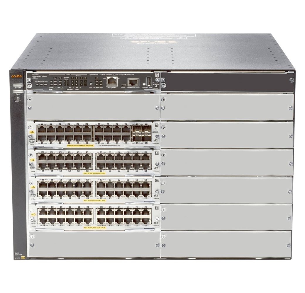 Aruba 5412R 92GT PoE+ and 4-Port SFP+ V3 zl2 Switch (No PSU) Refurbished - Aruba (networking company)

Note: There may be multiple organizations refurbished available on PCLiquidations