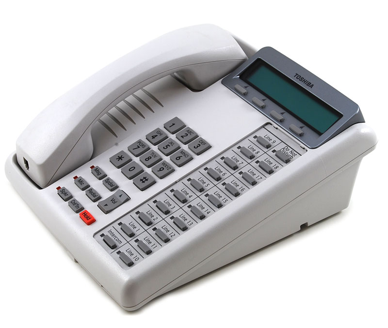 Toshiba Strata CTX/CIX DKT3220-SD 20-Button White Display Phone Refurbished - Toshiba refurbished available on PCLiquidations