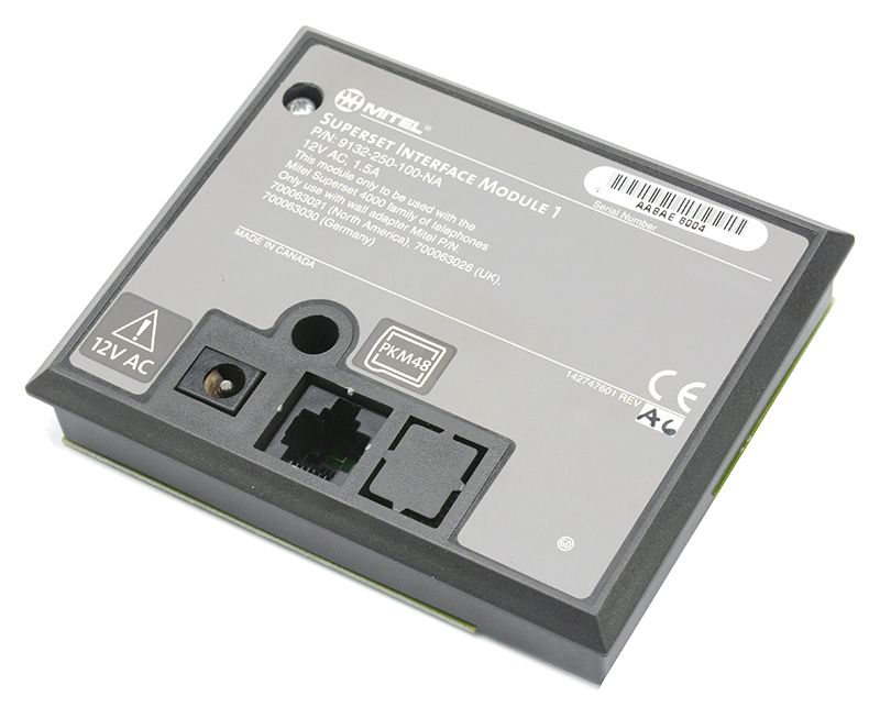 Mitel SIM1 Superset Interface Module 1 (9132-250-100-NA) Refurbished - Mitel refurbished available on PCLiquidations
