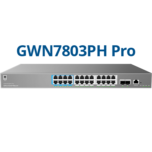 Buy Grandstream GWN7803PH Pro 24-Port Managed Gigabit PoE++ Switch Refurbished - $294.99 Grandstream GWN7803PH Pro 24-Port Managed Gigabit PoE++ Switch Refurbished - Grandstream refurbished available on PCLiquidations