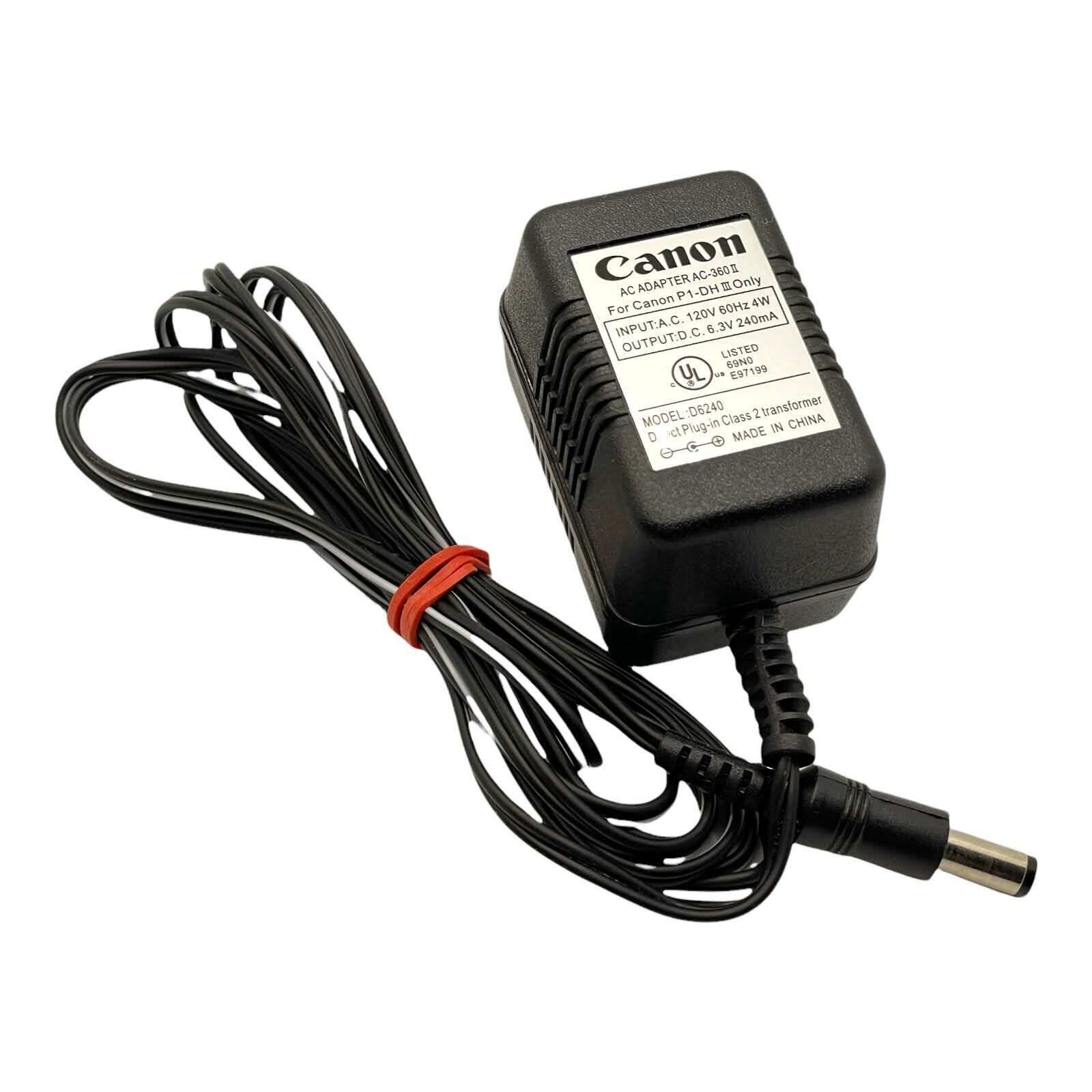 Canon D6240 6.3V 240mA Power Adapter - Refurbished Refurbished - Canon refurbished available on PCLiquidations