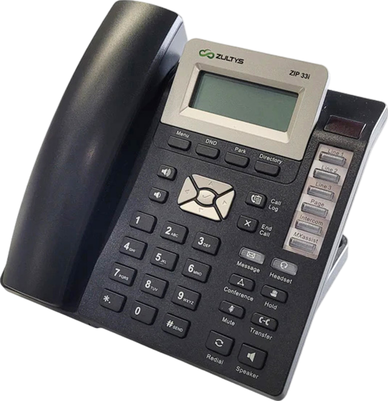 Zultys ZIP 33i 3-Line VoIP Display Speakerphone Refurbished -  refurbished available on PCLiquidations