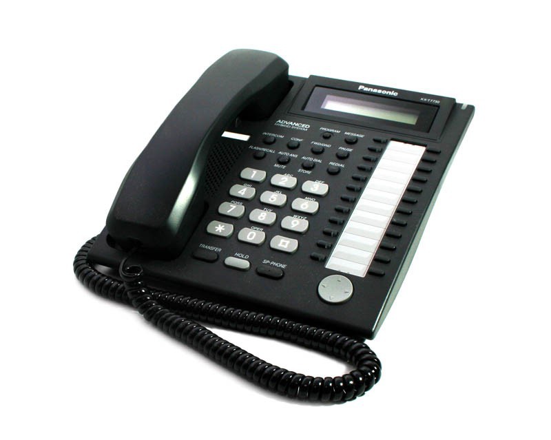 Panasonic KX-T7730 Black Display Phone - Grade B Refurbished - Panasonic refurbished available on PCLiquidations