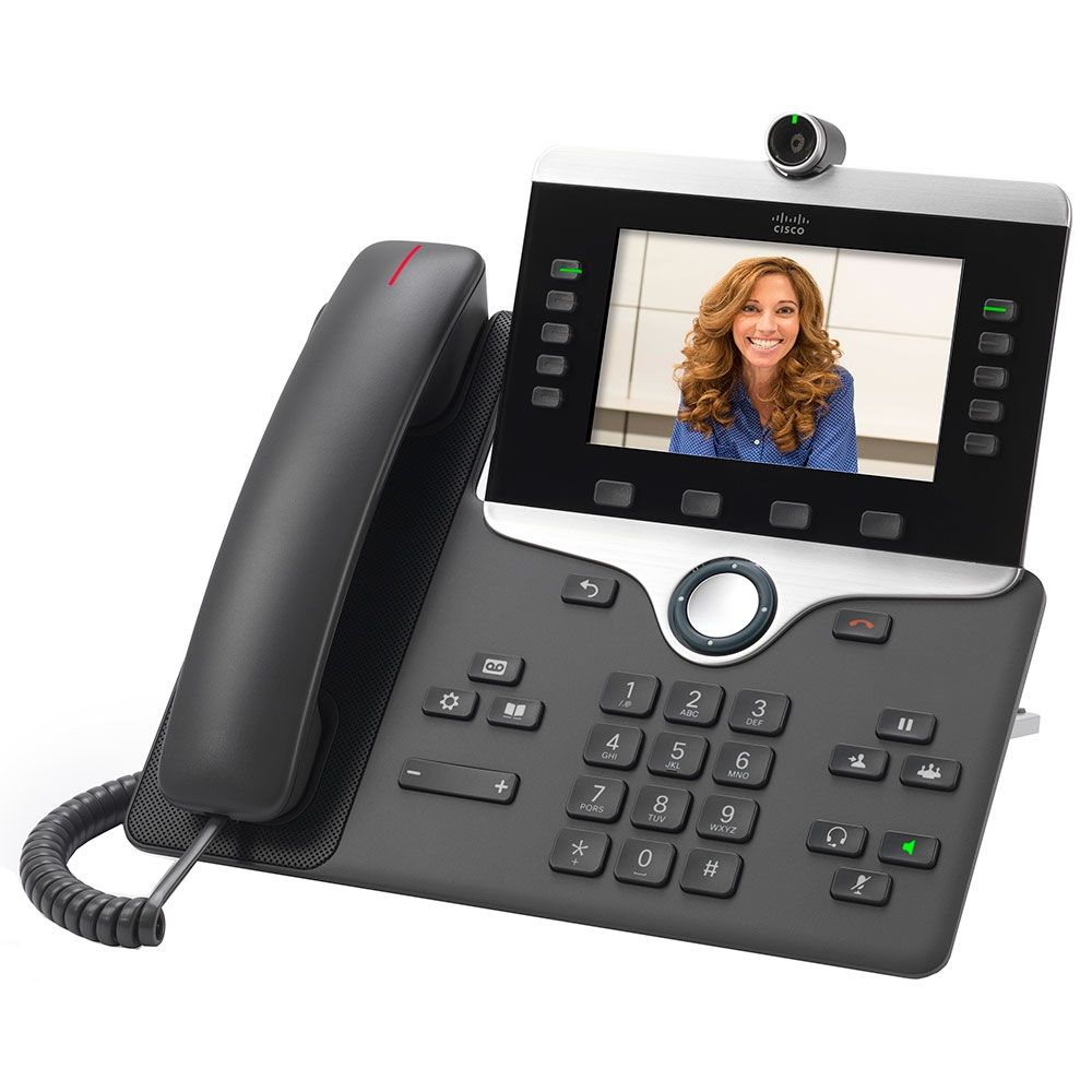 Cisco 8865 Charcoal Gigabit IP Color Display Video Phone Refurbished - Cisco Systems Inc. refurbished available on PCLiquidations