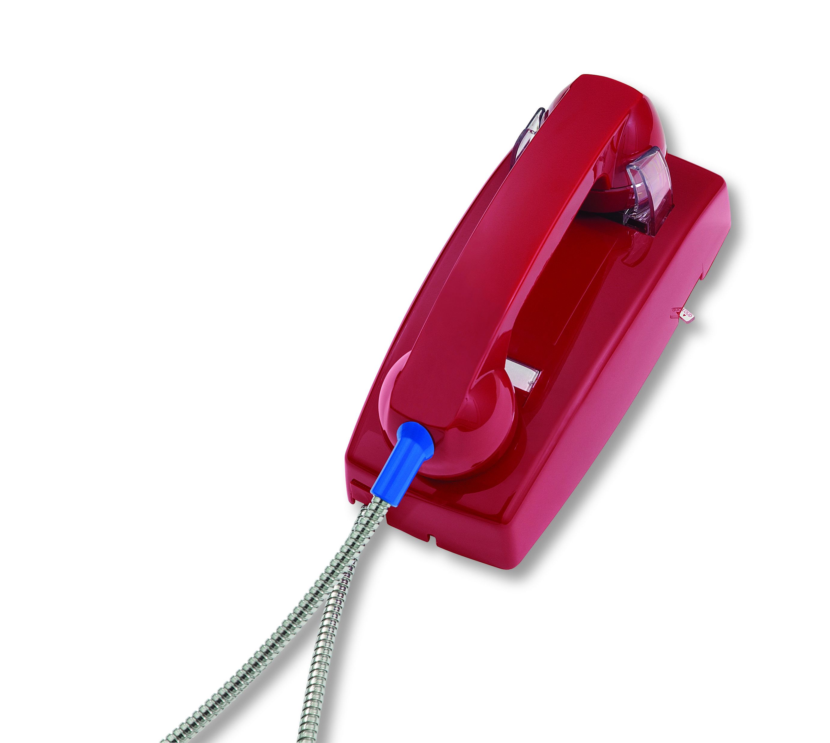 Buy Cortelco 2554 Red No Dial Wall Phone w/ Armored Cord - New Refurbished - $119.69 Cortelco 2554 Red No Dial Wall Phone w/ Armored Cord - New Refurbished - Cortelco refurbished available on PCLiquidations