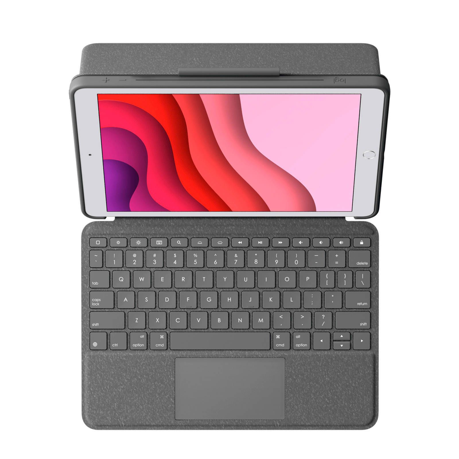 Logitech Combo Touch Keyboard/Cover Case - Oxford Gray Refurbished - Logitech refurbished available on PCLiquidations