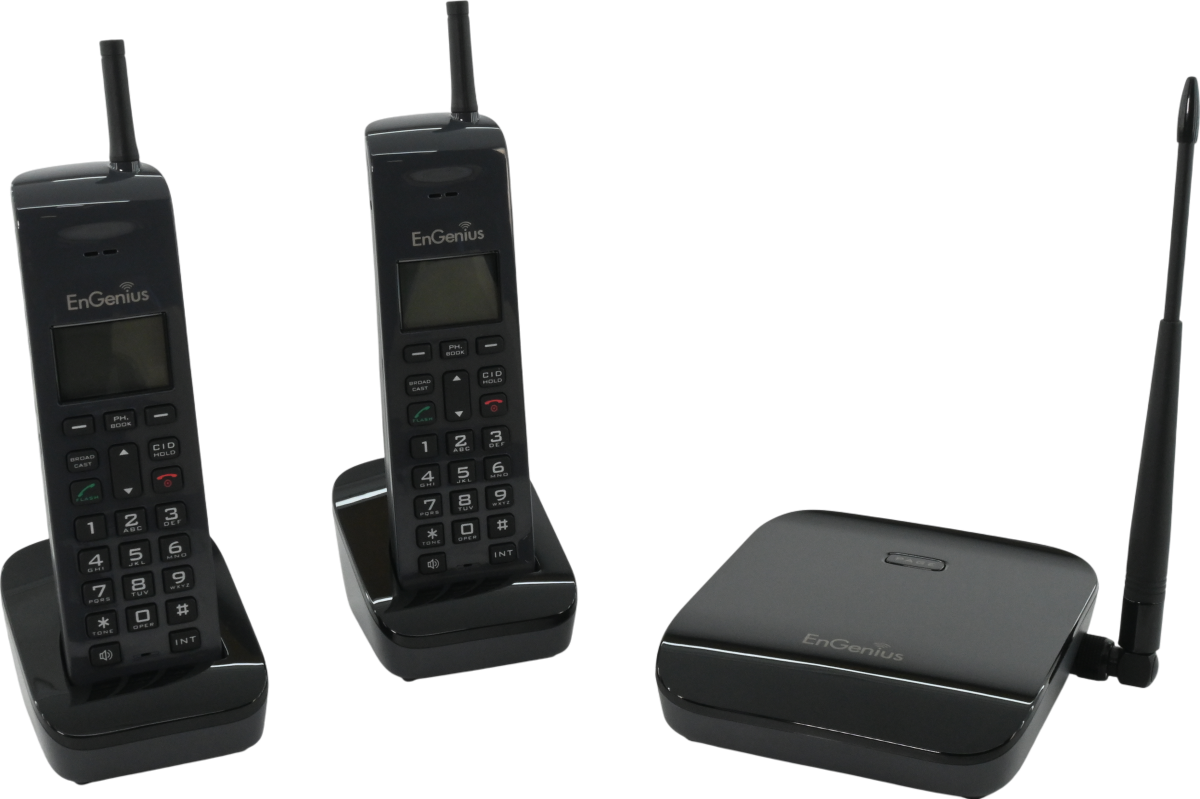 Engenius FreeStyl SIP2 Phone Base with 2 Wireless Handsets Refurbished - EnGenius refurbished available on PCLiquidations