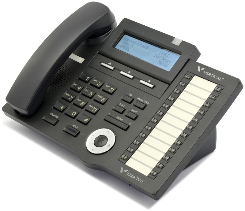 Vertical Edge 700 24-Button Black  Digital Display Speakerphone - Grade A Refurbished -  refurbished available on PCLiquidations
