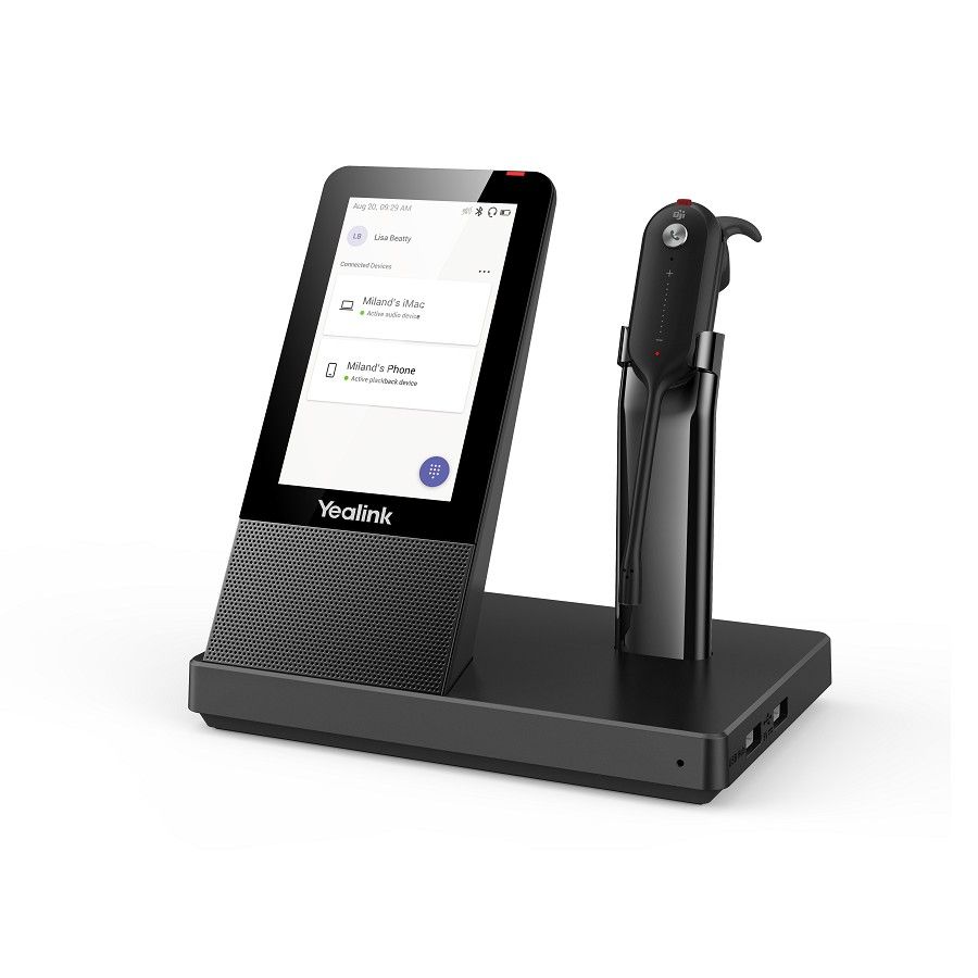 Yealink WH67 Microsoft Teams Convertible DECT Wireless Headset Refurbished - Yealink refurbished available on PCLiquidations