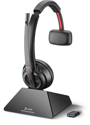 Poly Savi 8210-M UC USB-A DECT Wireless Mono Headset - Microsoft - New Refurbished - N/A (Il existe plusieurs marques avec le nom "Poly", il refurbished available on PCLiquidations